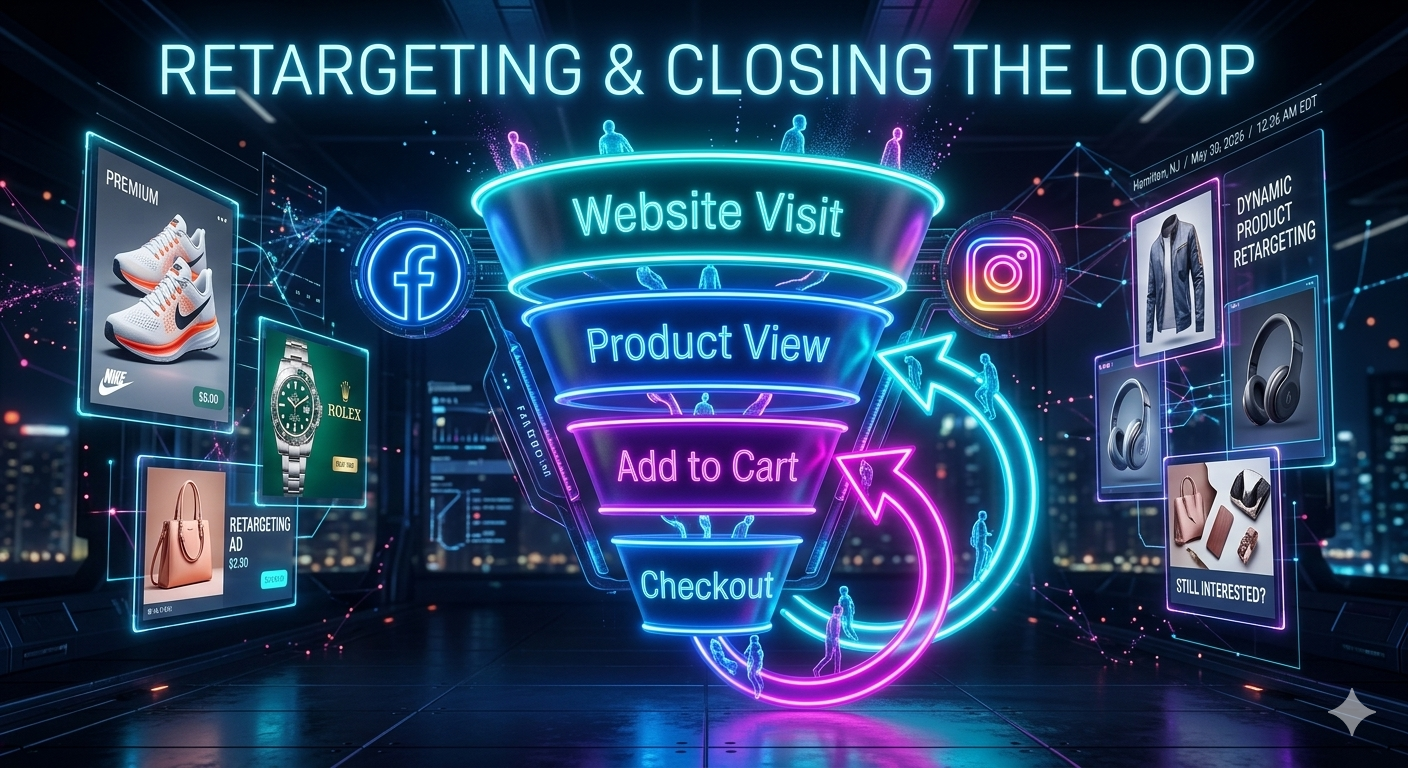 Retargeting strategy with intent-based segmentation and dynamic product ads across platforms